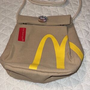 McDonald's Tan and Yellow Crossbody Bag